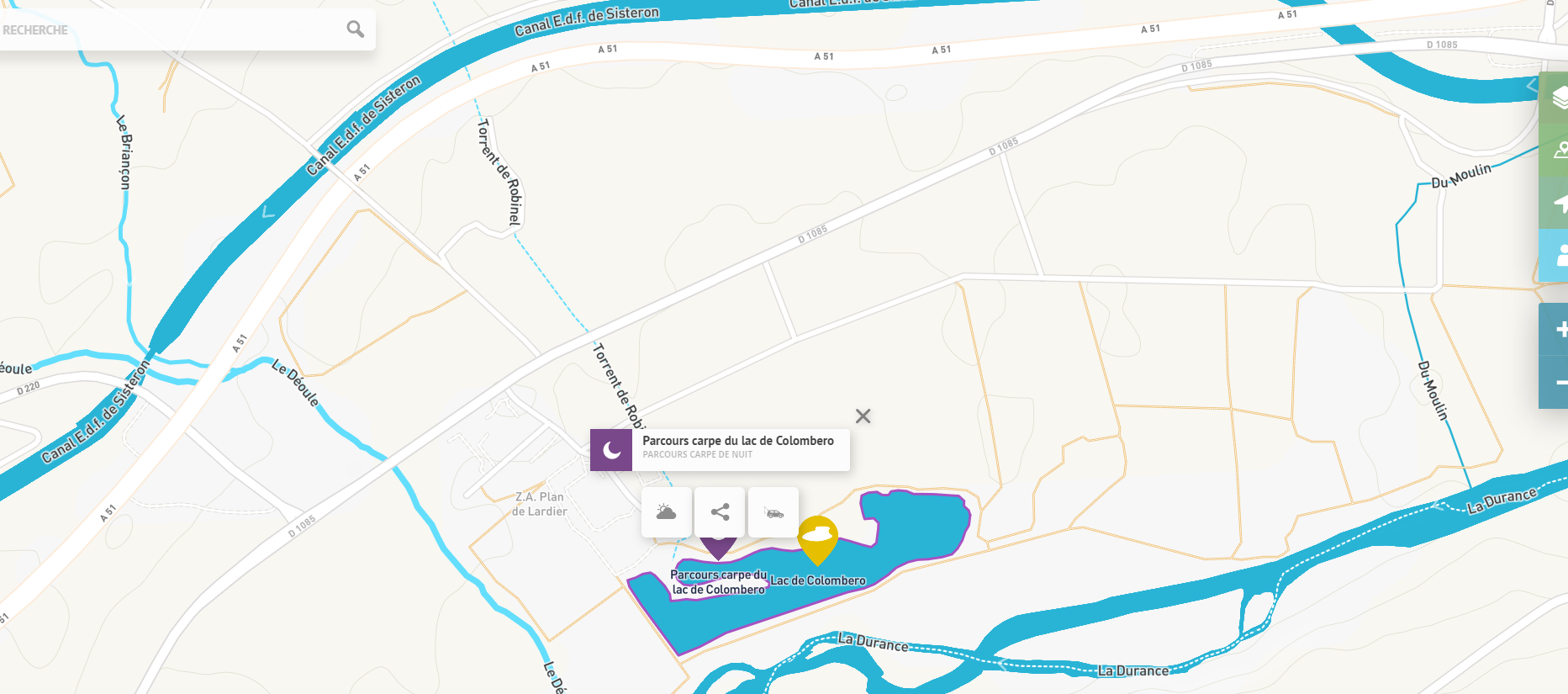 Parcours carpes de nuit - Association Régionale des Fédérations de